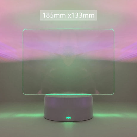 Take Down Notes And Light Up Your Space Transparent Luminous Acrylic Noteboard - V.I.P Digital Presence