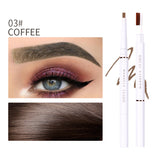 QIBEST Double Head Eyebrow Pencil Waterproof Sweat Proof And Makeup Free Eyebrow Cream - V.I.P Digital Presence