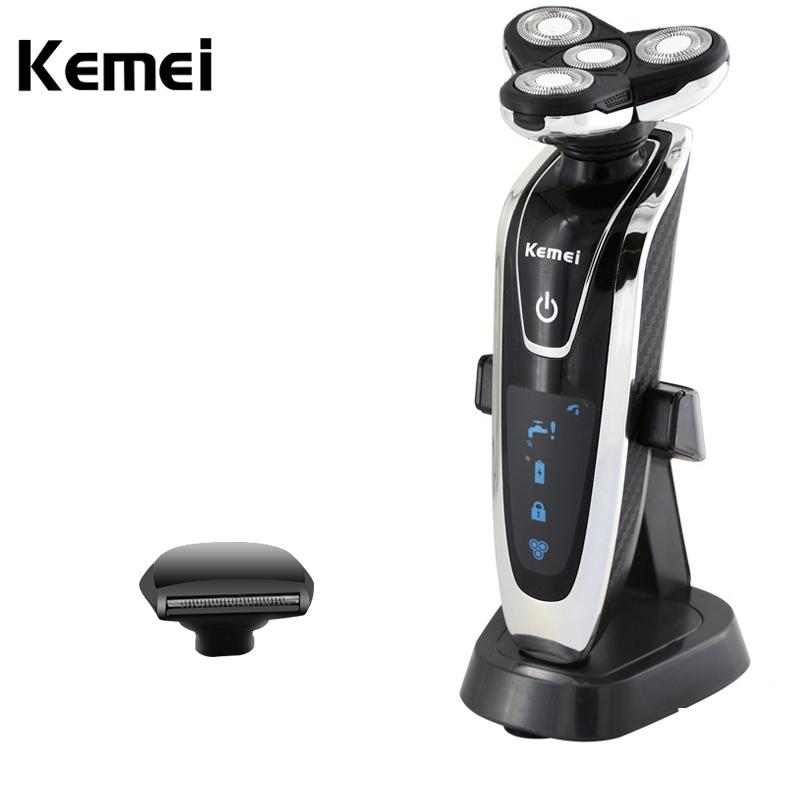 Kemei 3D Men's Electric Shaver Beard Trimmer Rechargeable waterproof 4 blade shaver Razor for Men Shaving Machine - V.I.P Digital Presence