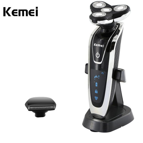 Kemei 3D Men's Electric Shaver Beard Trimmer Rechargeable waterproof 4 blade shaver Razor for Men Shaving Machine - V.I.P Digital Presence