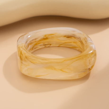 Vintage Irregular Dyeing Bracelet Round Wide Face Acrylic Bracelet for Women - V.I.P Digital Presence