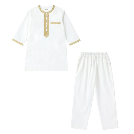 Middle Eastern teenage boy embroidered robe set - V.I.P Digital Presence