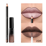 Pudaier 36 Color Matte Lip Gloss Lip Liner Matte Matte Lip Glaze Lipstick Pencil - V.I.P Digital Presence