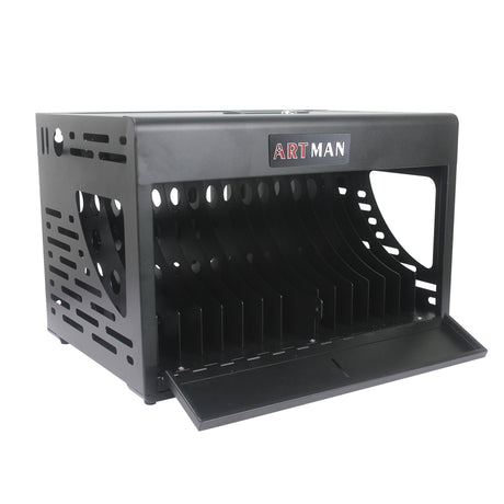 16 Bay Charging Cabinet for Laptop Chromebook Locking Charging Station-BLACK - V.I.P Digital Presence
