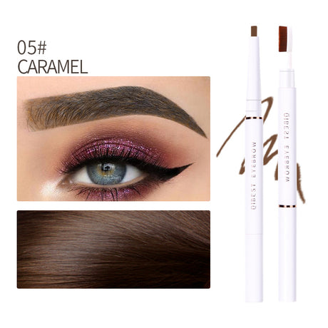 QIBEST Double Head Eyebrow Pencil Waterproof Sweat Proof And Makeup Free Eyebrow Cream - V.I.P Digital Presence