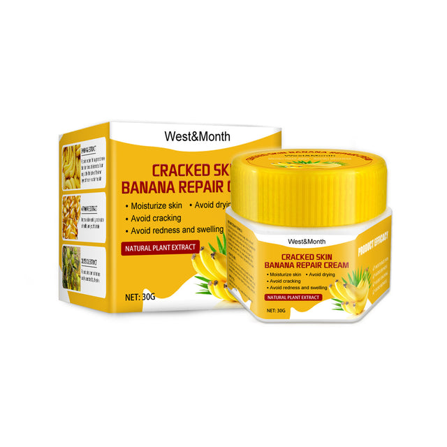 Cracked Skin Banana Repair Cream, Nourishing And Moisturizing Foot Repair Cream To Soften Exfoliation And Remove Dead Skin Calluses - V.I.P Digital Presence