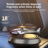 Solar Rotating Helicopter Aromatherapy Car Ornaments Car Air Freshener Alloy + ABS Wooden Aromatherapy Machine - V.I.P Digital Presence