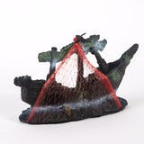 Ship fish tank resin water grass landscape decoration - V.I.P Digital Presence