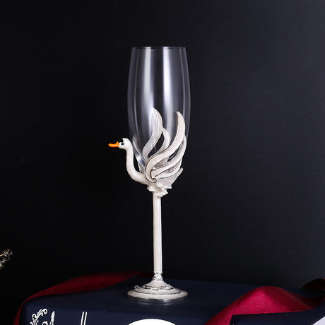 Crystal glass champagne glasses household high footed glasses - V.I.P Digital Presence
