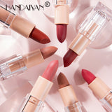 HANDAIYAN Matte Lipstick 12 Color Lipstick Not Easy To Fade Nude Pink Lipstick - V.I.P Digital Presence