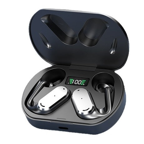 GT-R Bluetooth Earphones Hanging Ear Bone Conduction Wireless Bluetooth Earphones Long Range Office Business Digital Display Screen - V.I.P Digital Presence