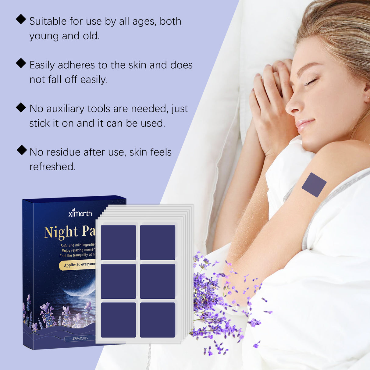 Lavender Sleep Patch Pamper The Sleeping Atmosphere At Night With A Gentle And Fragrant Sleep Body Care Patch - V.I.P Digital Presence
