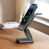 Foldable 3-in-1 wireless charger for mobile phones magnetic wireless fast charging suitable for Huawei Apple Watch charger - V.I.P Digital Presence