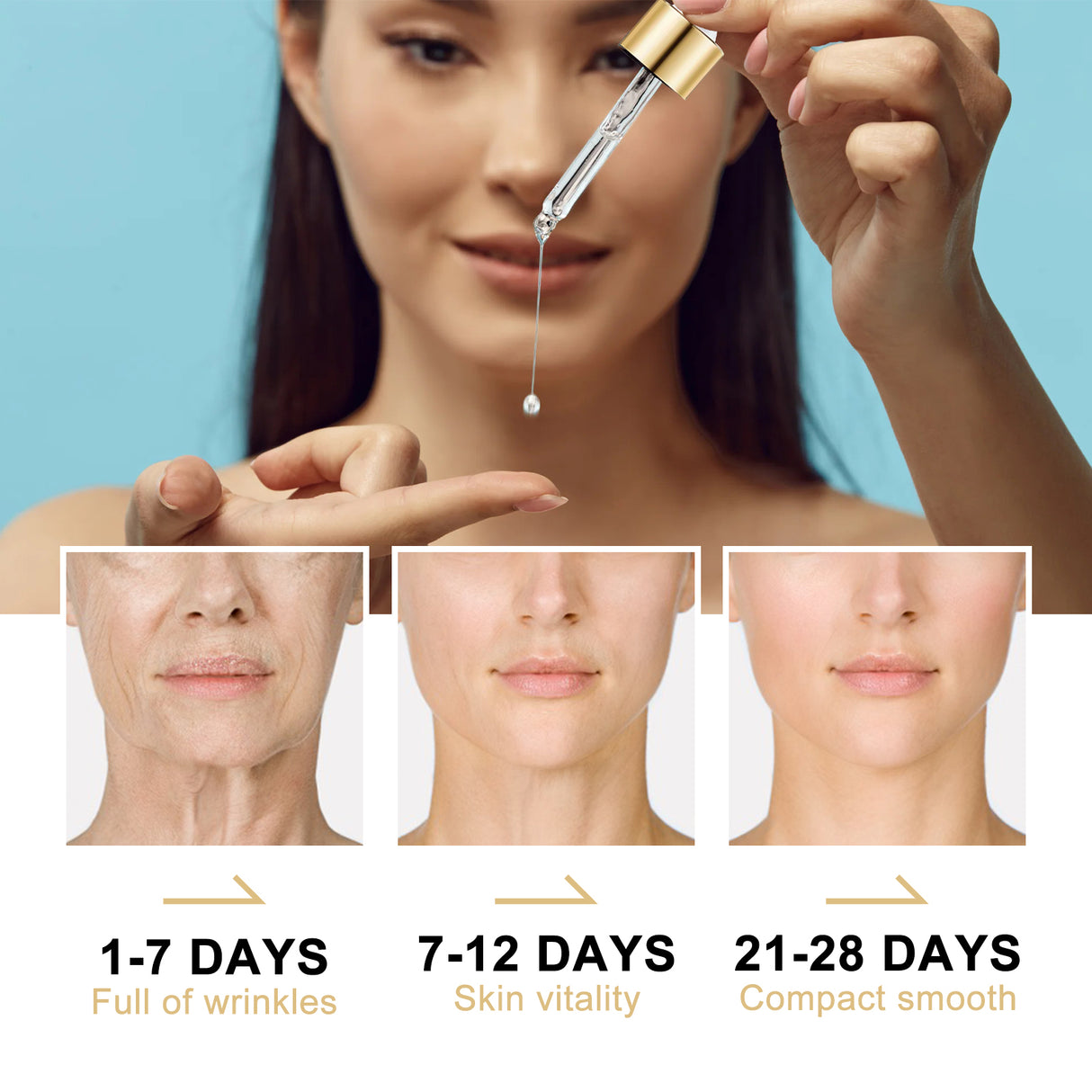 Collagen Face Serum, Moisturizing, Moisturizing And Firming Facial Skin, Cleaning, Anti-Wrinkle, Anti-Aging Eyes - V.I.P Digital Presence