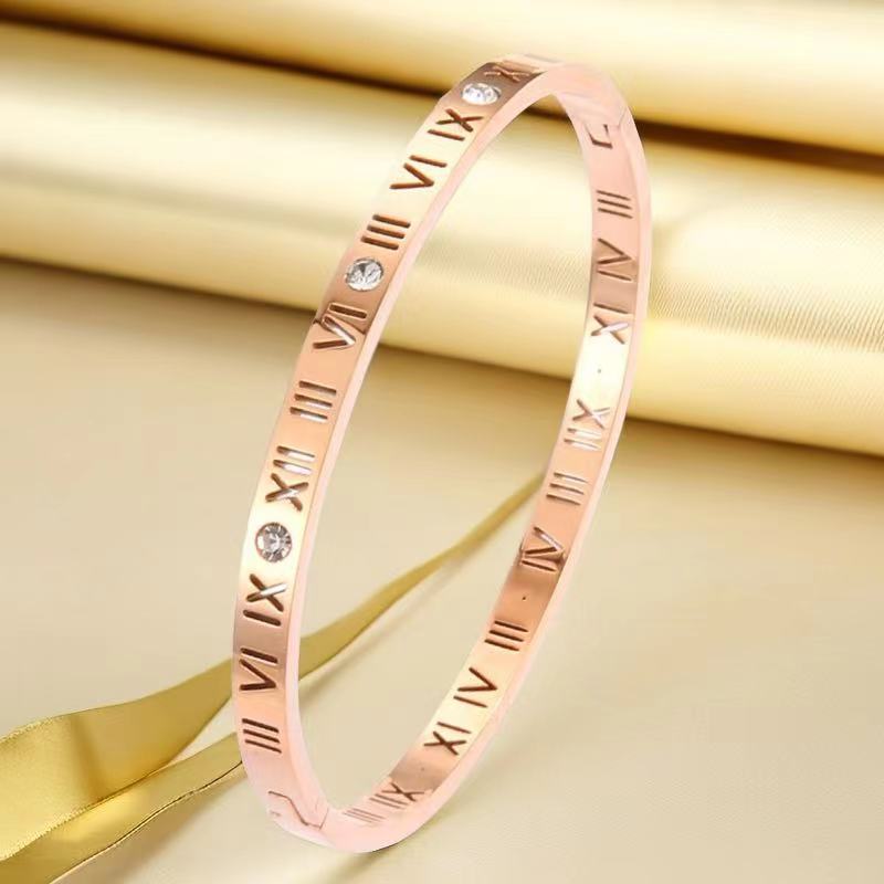 Stainless steel titanium steel bracelet for women non fading electroplated buckle jewelry for women - V.I.P Digital Presence