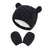 New Baby Kids Girls Boys Winter Warm Knit Hat Ear Solid Warm Cute Glove 2pcs Lovely Beanie Cap 0-18M - V.I.P Digital Presence