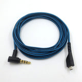 Suitable for Arctis 3 5 7 Sairui Ice Gaming Earphone Cable Blue Black Stripe Audio Cable - V.I.P Digital Presence