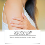 Turmeric Lemon Kojic Acid Soap Gently Cleanses And Moisturizes Skin, Body Cleansing And Refreshing Bath Soap