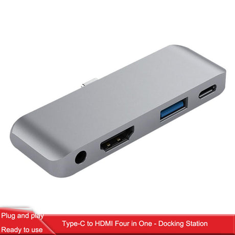 Suitable for iPad Pro Hub USB-C to HDMI+3.5+USB+PD Hub Type-C docking station - V.I.P Digital Presence