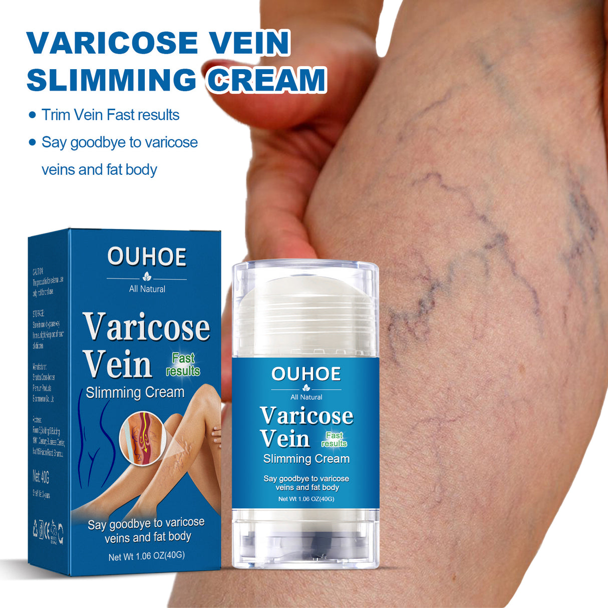 Varicose Vein Slimming Cream, Vein Repair Body Care Reduces Leg Muscle Swelling Earthworm Leg Slimming Cream - V.I.P Digital Presence