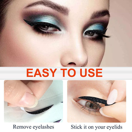 Reusable Eyeliner Stickers, Double Eyelid Stage Makeup Party Nightclub - V.I.P Digital Presence
