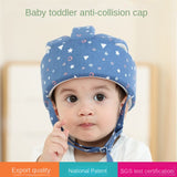Casco de seguridad anticolisión para bebés que aprenden a caminar, gorra protectora de algodón, totalmente de algodón, transpirable y ligero.