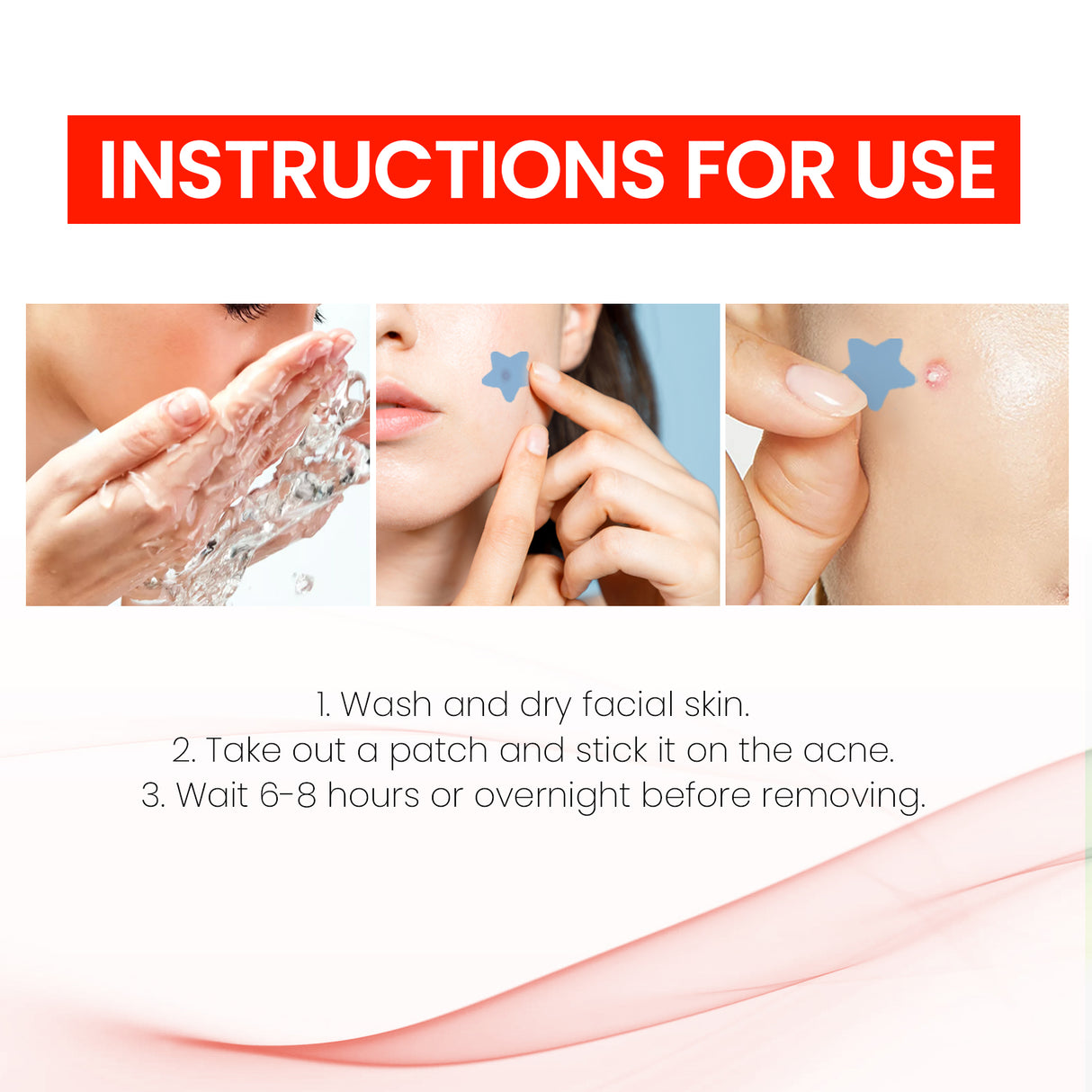 Pimples Patch, Repair Pockmarks Lighten Pimples Blemishes Cover Pimples