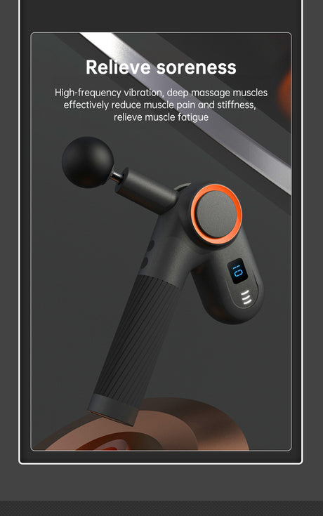 900-turn fascial gun USB charging massage angle rotatable full body muscle massage machine gun - V.I.P Digital Presence
