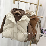 Children's standing collar cotton jacket vest winter loose vest for boys and girls camisole medium and small children's sweater - V.I.P Digital Presence