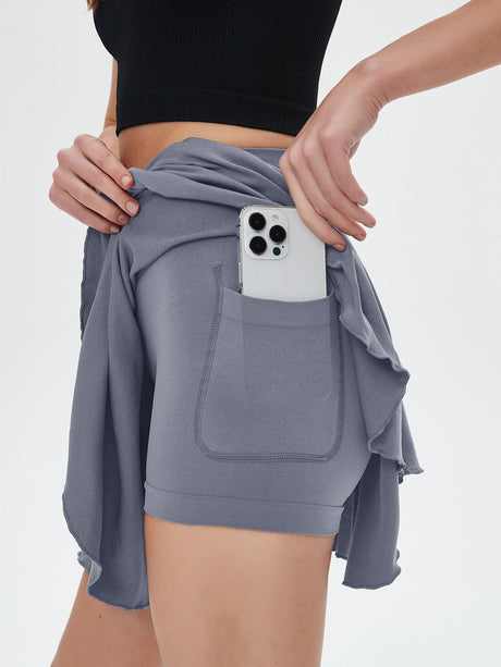 Tennis skirt elastic quick drying with pockets fitness skirt sports skirt yoga skirt - V.I.P Digital Presence