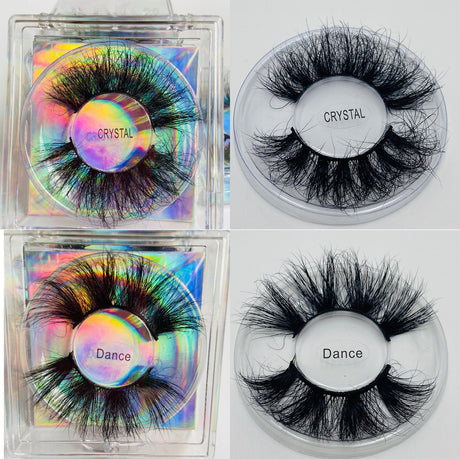 Fluffy Eyelashes 8D 25mm Mink Eyelashes 27mm Long Thick Net Red False Eyelashes - V.I.P Digital Presence