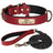 Personalized Dog Collar Leash Set Custom PU Leather Dogs Tag Collars Free Engraved Nameplate For Small Medium Large Dogs Pitbull - V.I.P Digital Presence