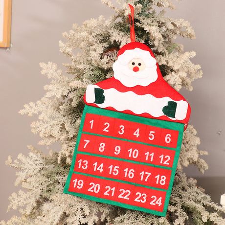 Christmas Decoration Supplies Christmas Velvet Hot Stamping Elderly Calendar Christmas Calendar Christmas Decoration Supplies - V.I.P Digital Presence