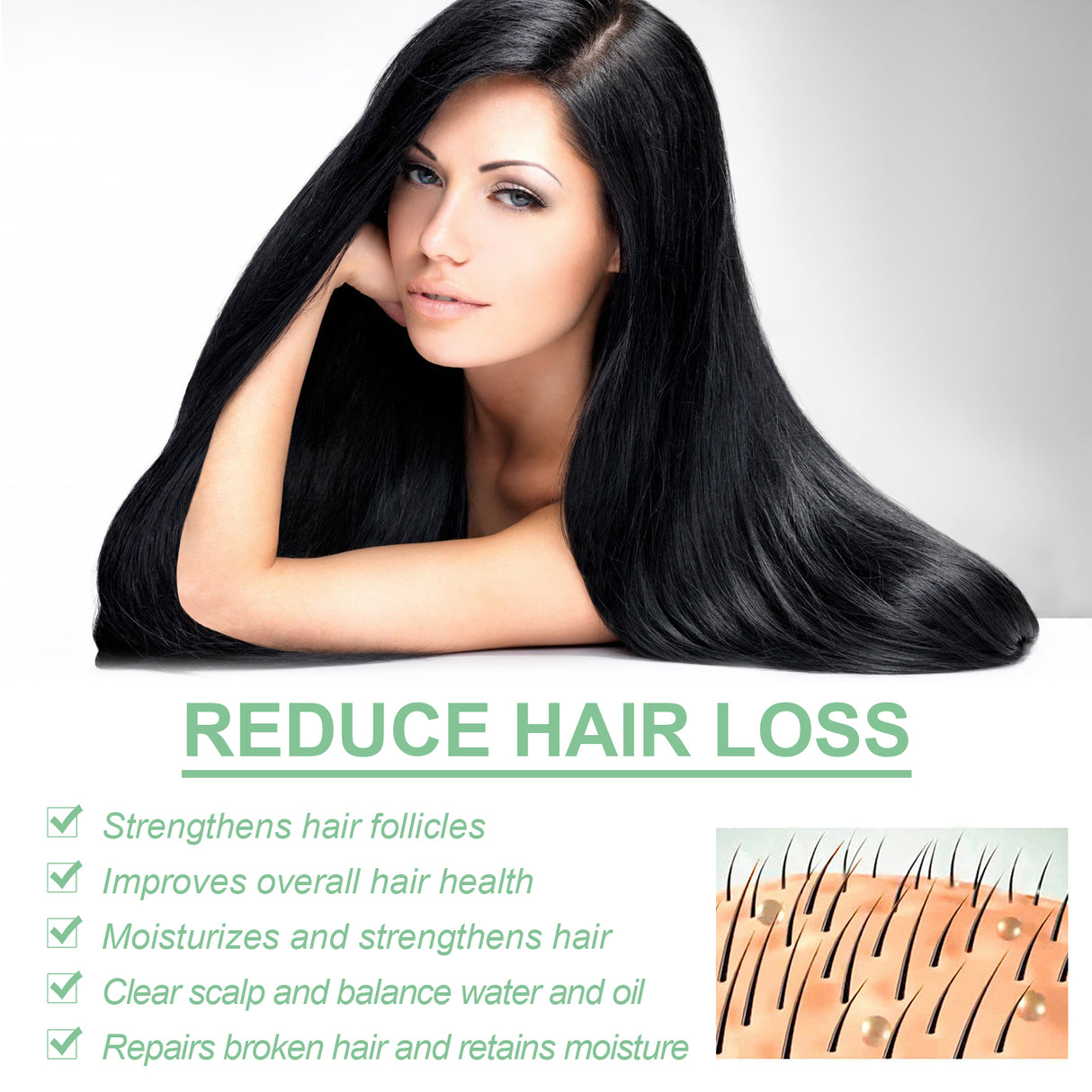 Strengthening Roll On Hair Essential Oil, Scalp Massage Moisturizing Hair Roots Thickening Hair Care Ball Essential Oil - V.I.P Digital Presence