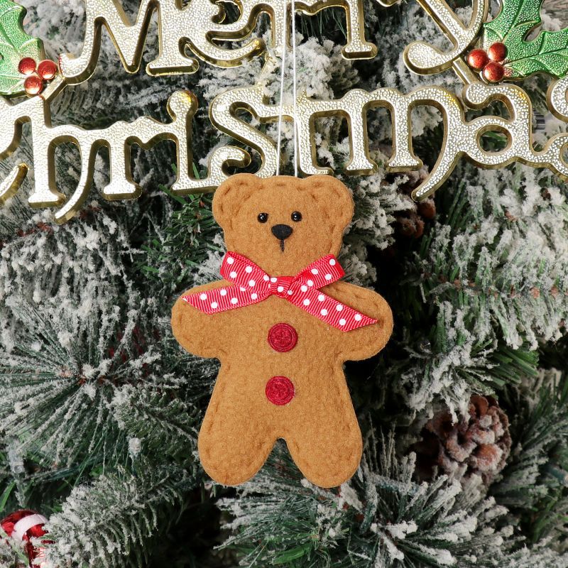 Christmas Party Decoration Christmas Tree Christmas Cartoon Pendant Biscuit Bear Small Pendant Set Christmas Supplies - V.I.P Digital Presence