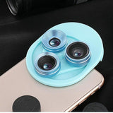 3 In 1 Mobile Phone Lens Set Professional Integral Turntable External Use Wide Angle + Fish Eye + Macro Camera Lens Set - V.I.P Digital Presence