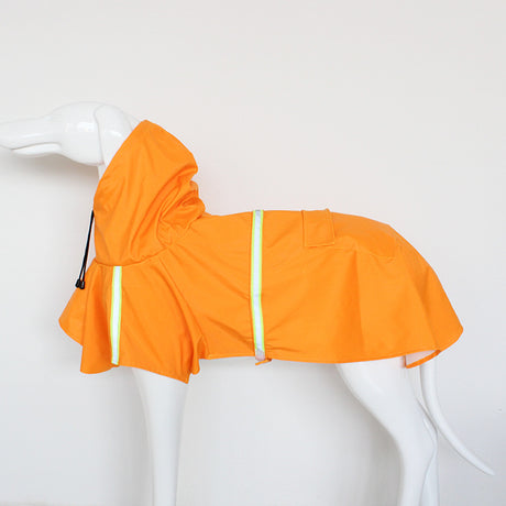 Large Dog Raincoat - Poncho Style Reflective Strip Pet Raincoat Windproof Waterproof Dog Hooded Raincoat - V.I.P Digital Presence