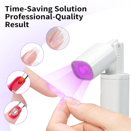 Mini UV Nail Lamp Dryer Machine Portable USB Rechargeable LED Nail Quick Drying Light Handheld Manicure Lamp For Gel Varnish - V.I.P Digital Presence