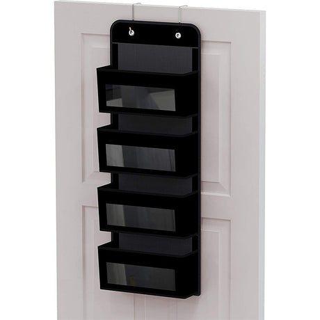 5 - Shelf Hanging Storage: Anti - Tilt, 5 large pockets. Good for bedroom, bathroom, living room (behind - door use). - V.I.P Digital Presence