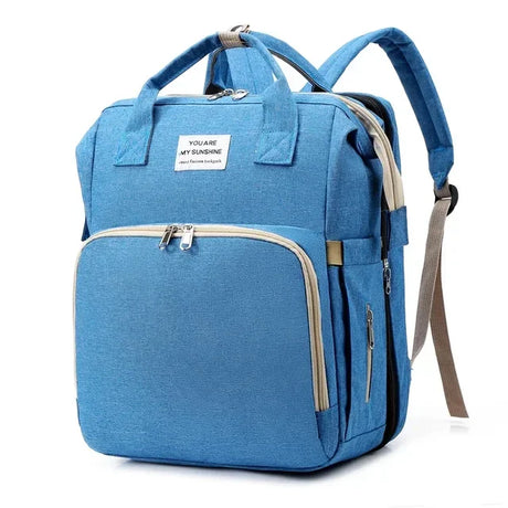 New Outdoor Folding Bag with Baby Can Sleep Mommy Bag Multi-functional Bottle Backpack Diaper Backpack - V.I.P Digital Presence