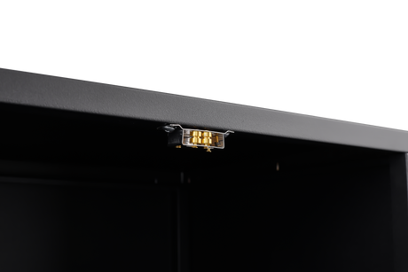 Office furniture Copier Cabinet black 2 door steel copier stand mobile pedestal file Printer Stand - V.I.P Digital Presence