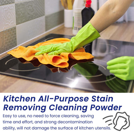 Kitchen All-Purpose Stain Removing Cleaning Powder, Kitchen Stove Oil Cleaning Utensils Rust Removal Stains Dirt Cleaning Agent - V.I.P Digital Presence