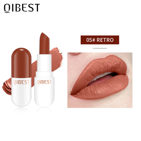 QIBEST Mini Capsule Lipstick Velvet Matte Lipstick Long Lasting Waterproof Pill Lipstick - V.I.P Digital Presence