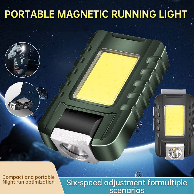 Outdoor Sports Night Running Safety Warning Light Field Floodlight Magnetic Suction Illumination Street Lamp Clip Cap Running Light - V.I.P Digital Presence