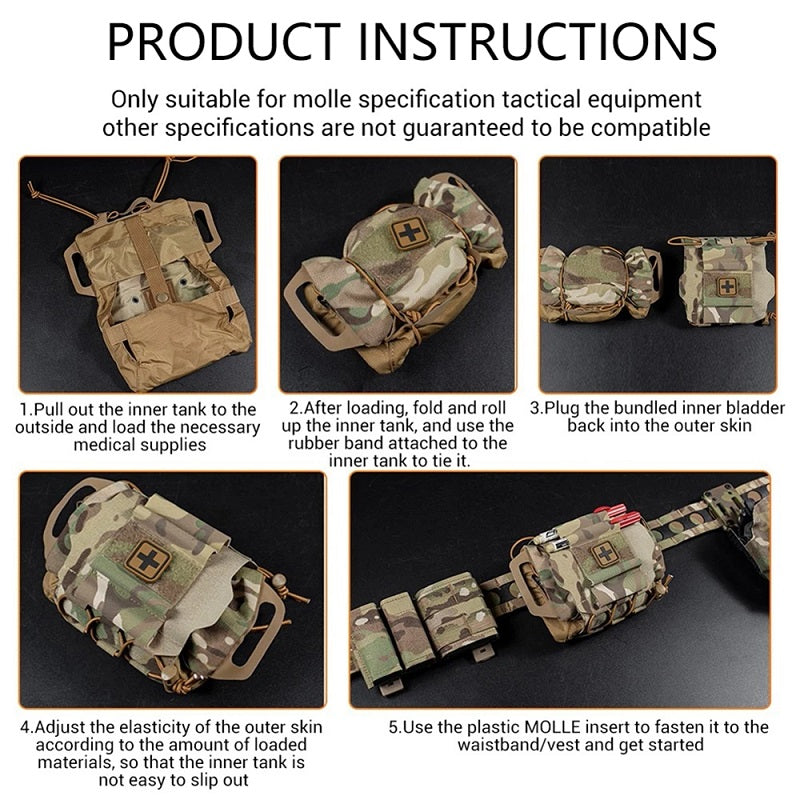 Tactical Military Pouch MOLLE Rapid Deployment First-aid Kit Survival Outdoor Hunting Emergency Bag Camping Medical Kit - V.I.P Digital Presence
