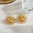 18K Gold-Plated Stainless Steel Sun Stud Earrings - V.I.P Digital Presence