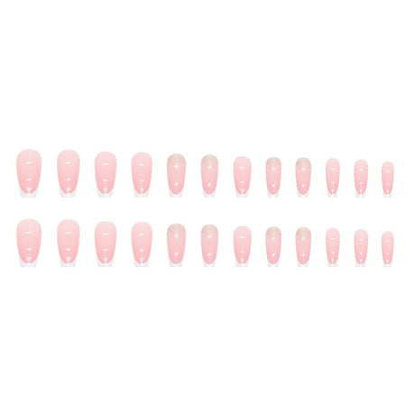French simple glitter girl’s soft and tender wearable manicure nails - V.I.P Digital Presence