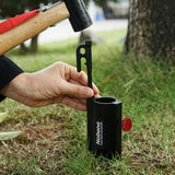 Soporte de varilla para toldo de camping al aire libre, soporte de varilla para tienda de campaña, soporte de tubo fijo, base de ajuste para sombrilla de pesca