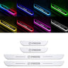 Acrylic Universal Car Led Welcome Pedal Light Led Moving Door Scuff Led Door Sill Scuff Plate car logo  4PCS Set - V.I.P Digital Presence