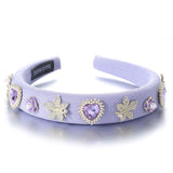 Fashionable Drip Oil Camellia Heart Solid Color Sponge Head Hoop - V.I.P Digital Presence